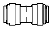 Polypropylene Push-To-Connect Metric Straight Unions Polypropylene Push-To-Connect Metric Straight Unions