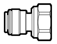 Acetal and Polypropylene Push-To-Connect Tube to FemaleCone End Connector and Adapter Fittings Acetal and Polypropylene Push-To-Connect Tube to FemaleCone End Connector and Adapter Fittings