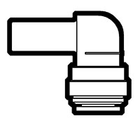 Acetal and Polypropylene Push-To-Connect Stem to Tube Adapter Elbows Acetal and Polypropylene Push-To-Connect Stem to Tube Adapter Elbows