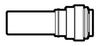 Acetal and Polypropylene Push-To-Connect Stem to Tube ucing Adapter Fittings Acetal and Polypropylene Push-To-Connect Stem to Tube ucing Adapter Fittings