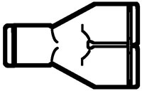 Acetal Push-To-Connect Two Way Divider Adapter Fittings Acetal Push-To-Connect Two Way Divider Adapter Fittings