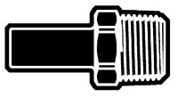 Acetal Push-To-Connect Metric Stem to Male Straight Adapter Fittings Acetal Push-To-Connect Metric Stem to Male Straight Adapter Fittings
