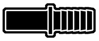 8 Millimeter (mm) Stem Outside Diameter Acetal Push-To-Connect Metric Stem to Hose Barb Adapter Fitting 8 Millimeter (mm) Stem Outside Diameter Acetal Push-To-Connect Metric Stem to Hose Barb Adapter Fitting
