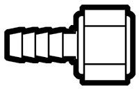 Nylon Plastic Hose Barb to Female Pipe Ball Seat - Swivel Connector Fittings Nylon Plastic Hose Barb to Female Pipe Ball Seat - Swivel Connector Fittings