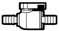 Polypropylene Push-To-Connect Hose Barb to Hose Barb Union Straight Ball Valves Polypropylene Push-To-Connect Hose Barb to Hose Barb Union Straight Ball Valves