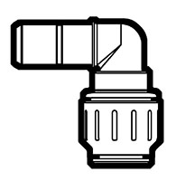 Copper Tube Size (CTS) Twist-To-Lock Stem to Adapter Elbows Copper Tube Size (CTS) Twist-To-Lock Stem to Adapter Elbows