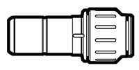 Copper Tube Size (CTS) Twist-To-Lock Stem to ucing Adapter Fittings Copper Tube Size (CTS) Twist-To-Lock Stem to ucing Adapter Fittings