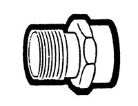 Compliant Male Garden Hose to Female Pipe Adapter Fittings Compliant Male Garden Hose to Female Pipe Adapter Fittings