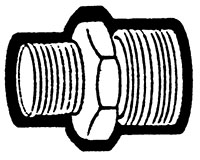 Compliant Male Garden Hose to Male Pipe Adapter Fittings Compliant Male Garden Hose to Male Pipe Adapter Fittings