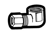 Compliant Plated Tube to Female Adapter Pipe Elbows Compliant Plated Tube to Female Adapter Pipe Elbows