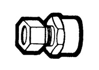 Compliant Plated Tube to Sweat Straight Adapter Fittings Compliant Plated Tube to Sweat Straight Adapter Fittings