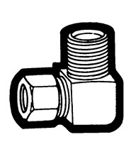 Compliant Plated Tube to Male Adapter Pipe Elbows Compliant Plated Tube to Male Adapter Pipe Elbows