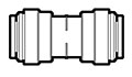 Polypropylene Push-To-Connect Metric Straight Unions