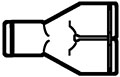 Acetal Push-To-Connect Two Way Divider Adapter Fittings