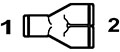 Acetal Push-To-Connect Two Way Divider Adapter Fittings - 2