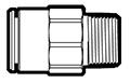 Brass Compliant Copper Tube Size (CTS) to Male Pipe Adapter Fittings