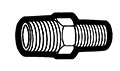 Compliant Brass Male to Male Pipe Reducing Hexagonal Nipple Fittings
